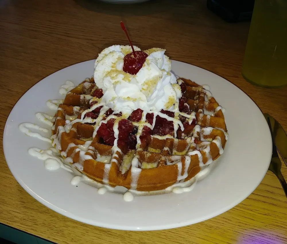 Cherry Cheesecake Waffle
